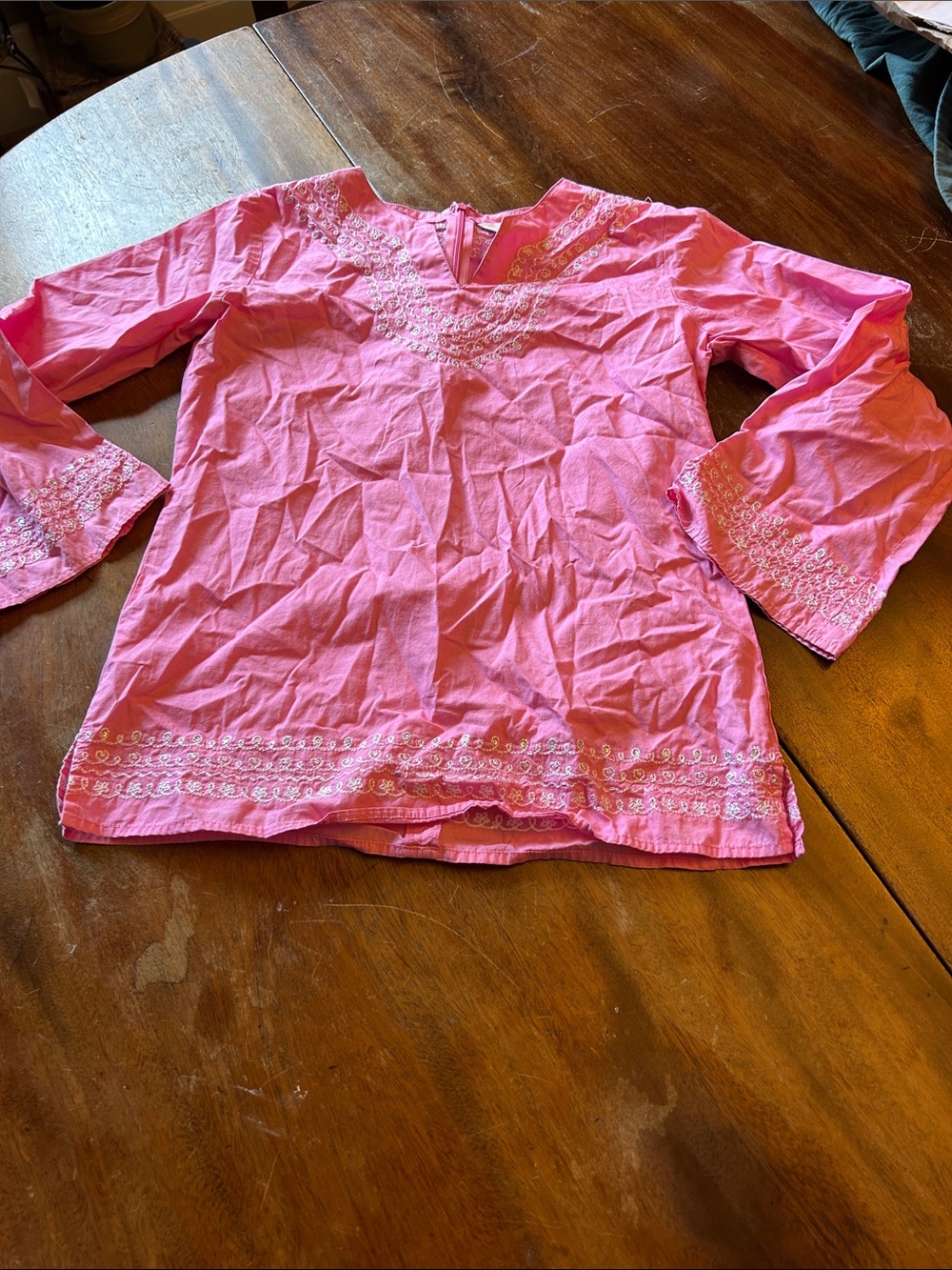Lilly Pulitzer Pink Embroidered Shell Top